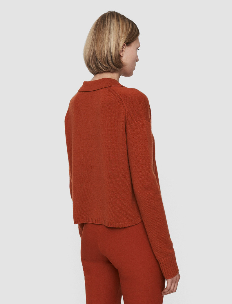 Pure Cashmere Polo Jumper 4