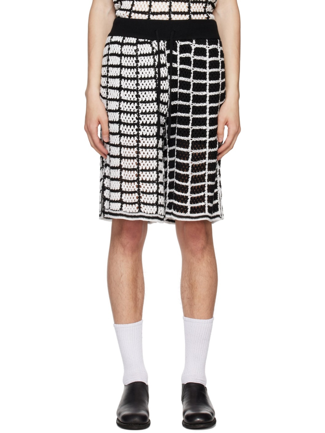 Black & White Elisa Shorts - 1