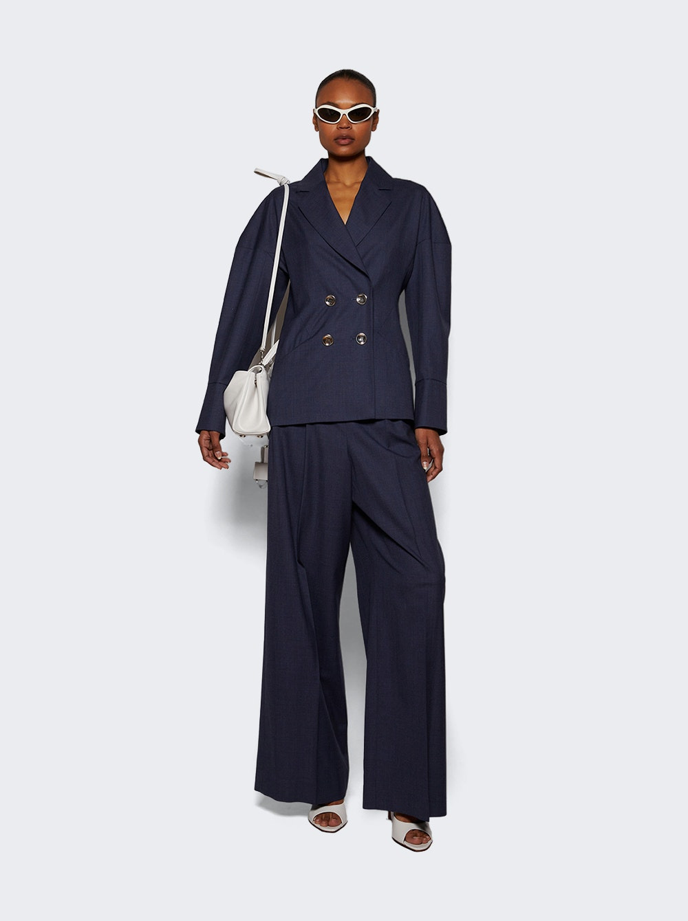 Pleated Pants Denim Blue - 5