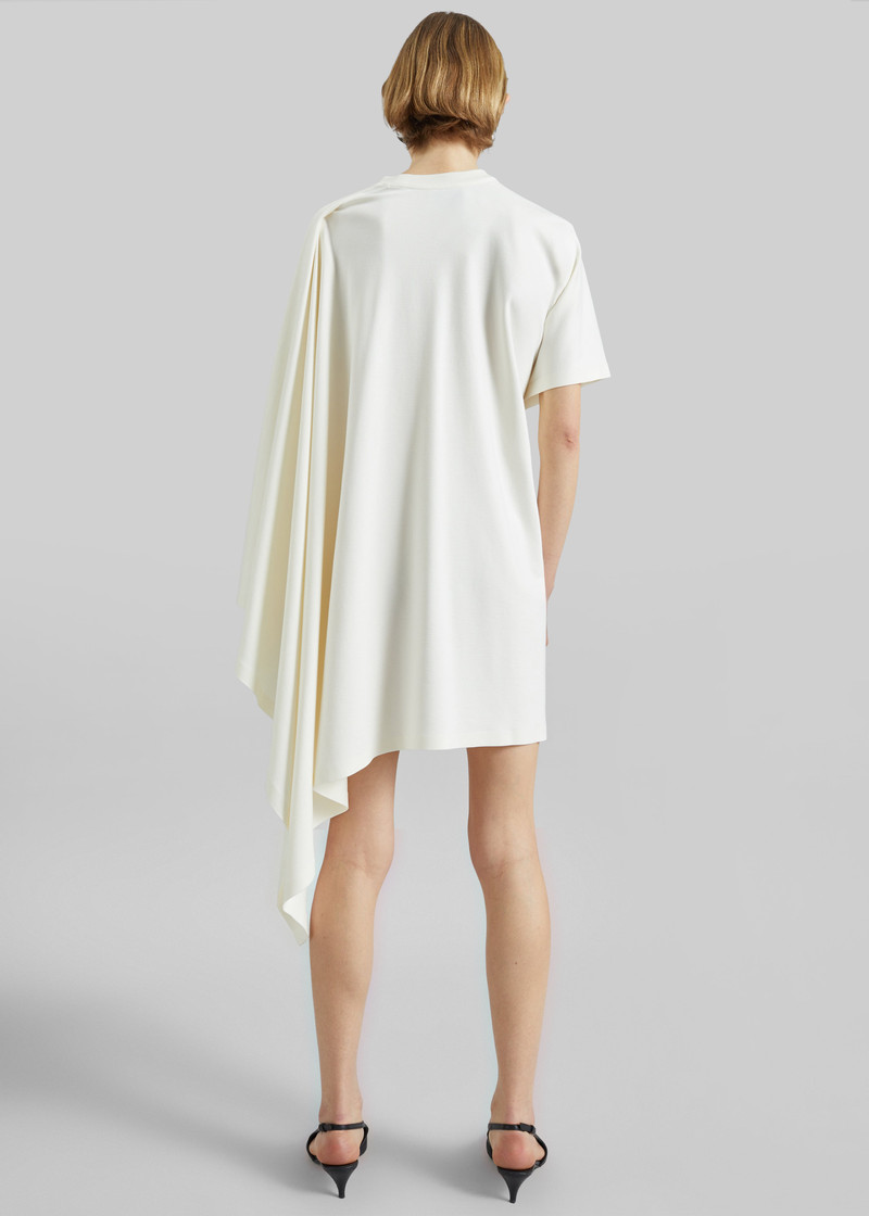 Coperni Zero Waste Draped Mini Dress - White 5