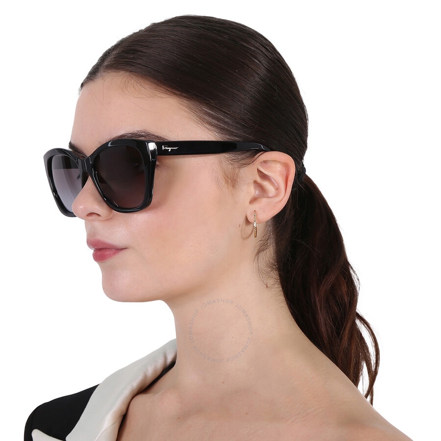 Salvatore Ferragamo Grey Gradient Cat Eye Ladies Sunglasses SF957S 001 56 - 2
