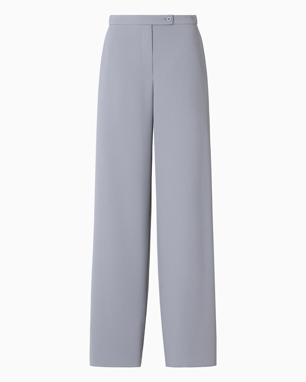 PALAZZO TROUSERS IN FLUID ARMURE FABRIC - 1