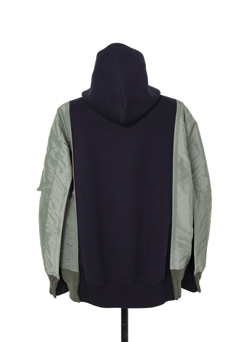 Nylon Twill x Sponge Sweat Hoodie 3