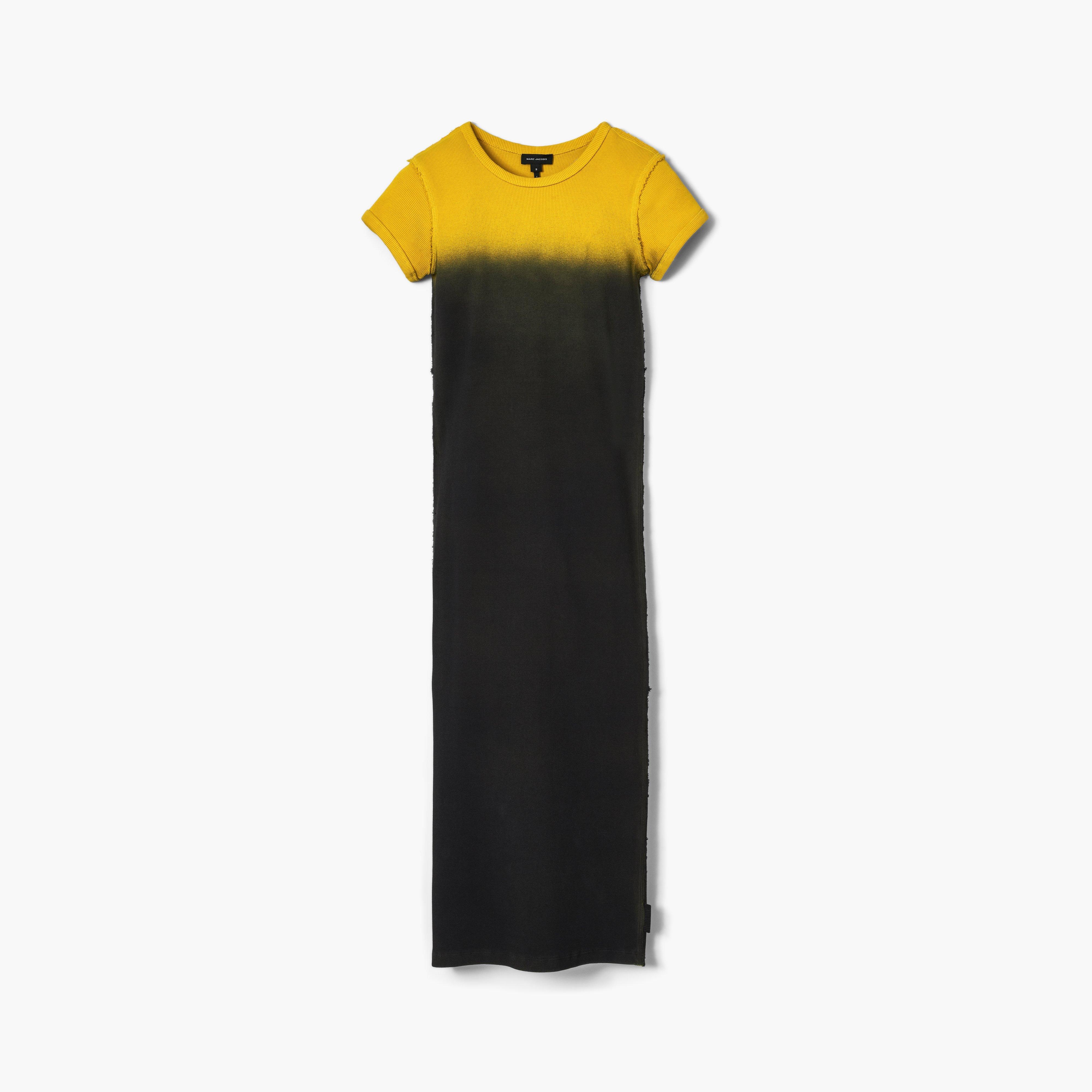 OMBRE SPRAY SHRUNKEN TEE DRESS - 2