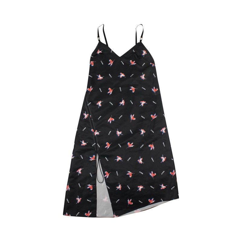 Heron Preston Printed Long Slip Dress 'Grey' 1