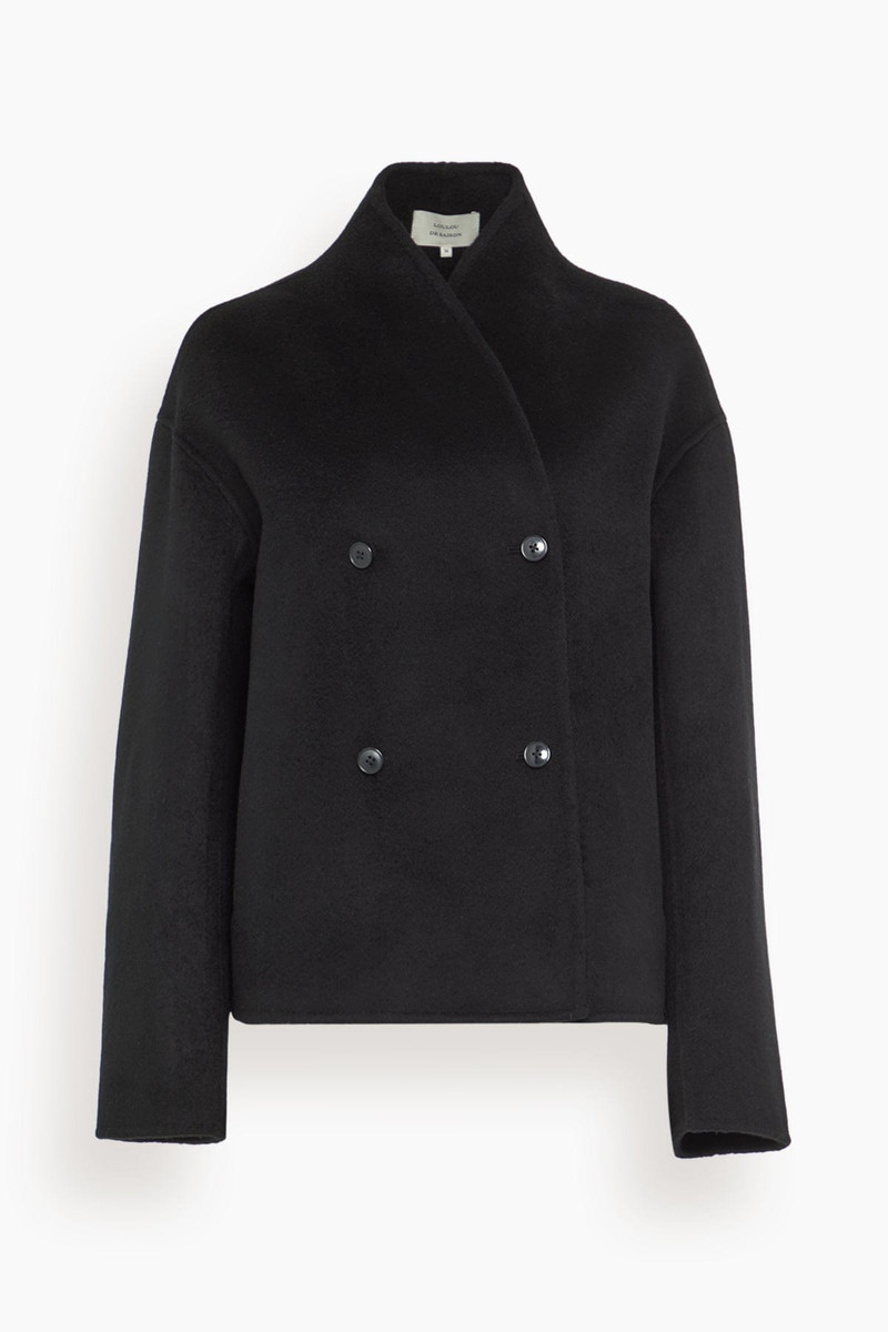 Meyer Double Breasted Jacket in Black 1