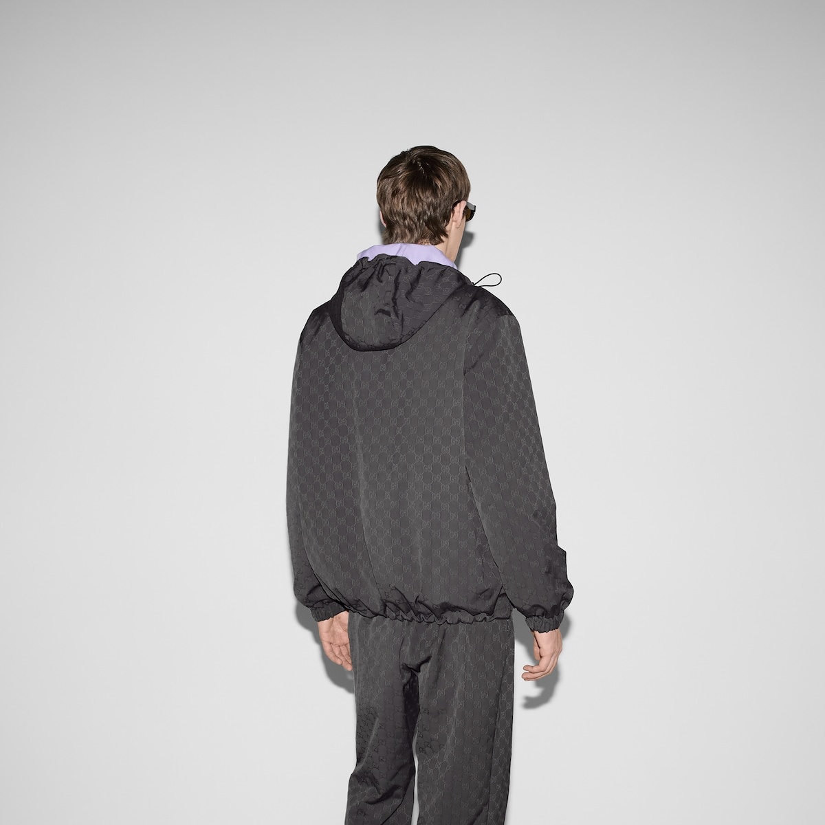 Reversible nylon GG zip jacket - 4