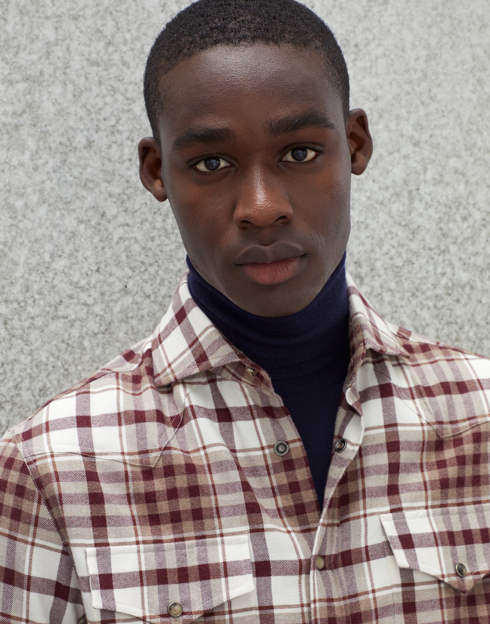 Madras flannel easy fit western shirt - 3