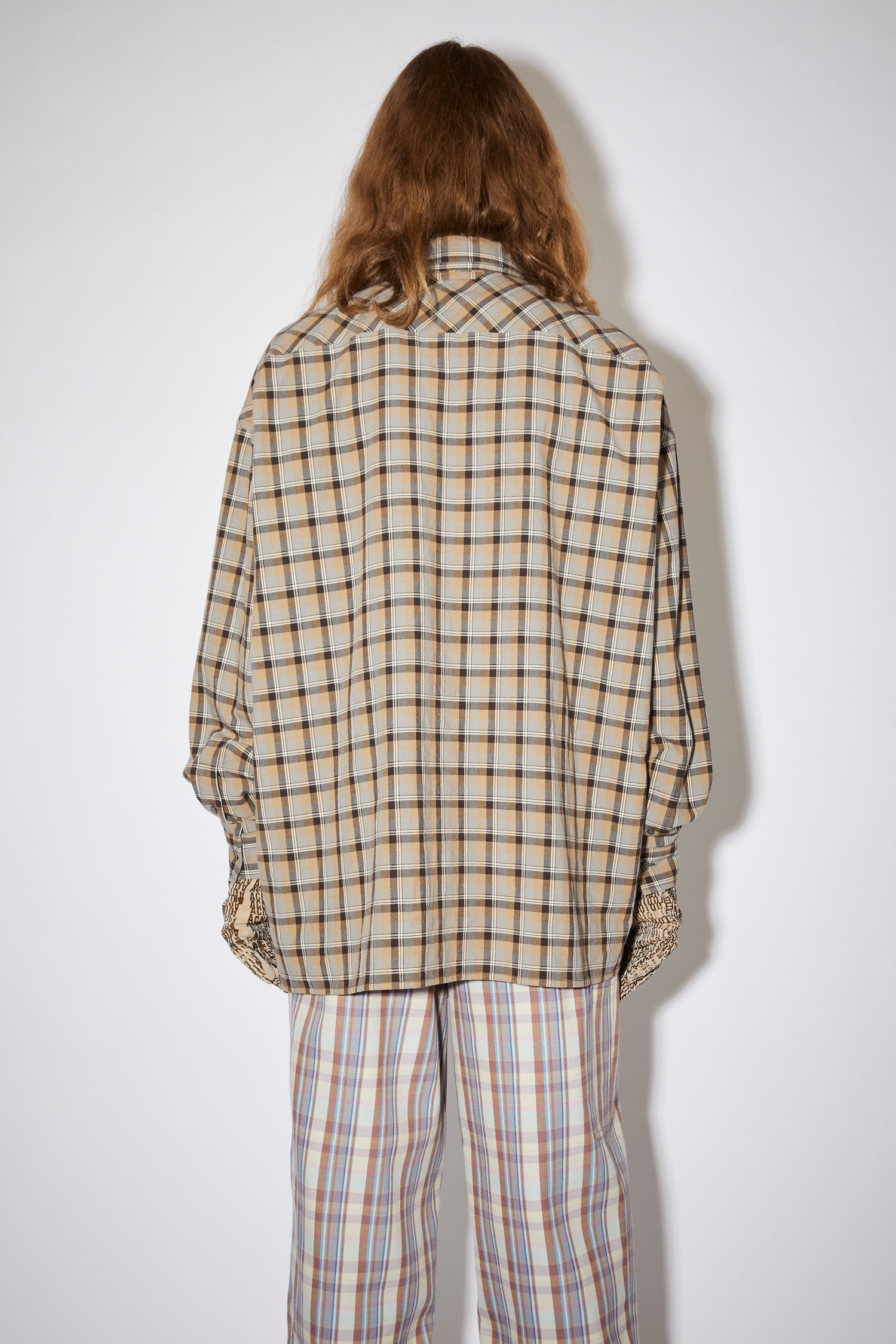 Checked shirt - Brown/grey - 3