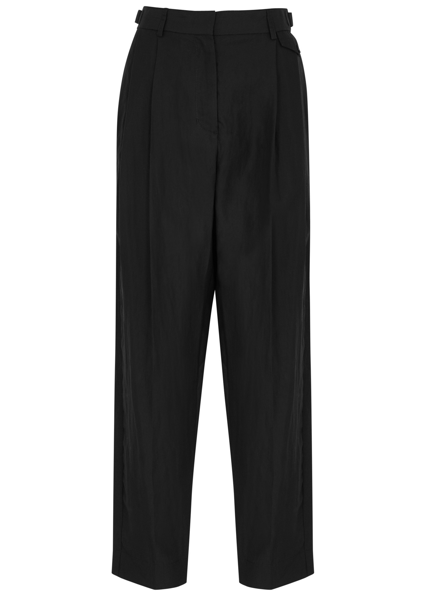 Pleated tapered-leg trousers - 1