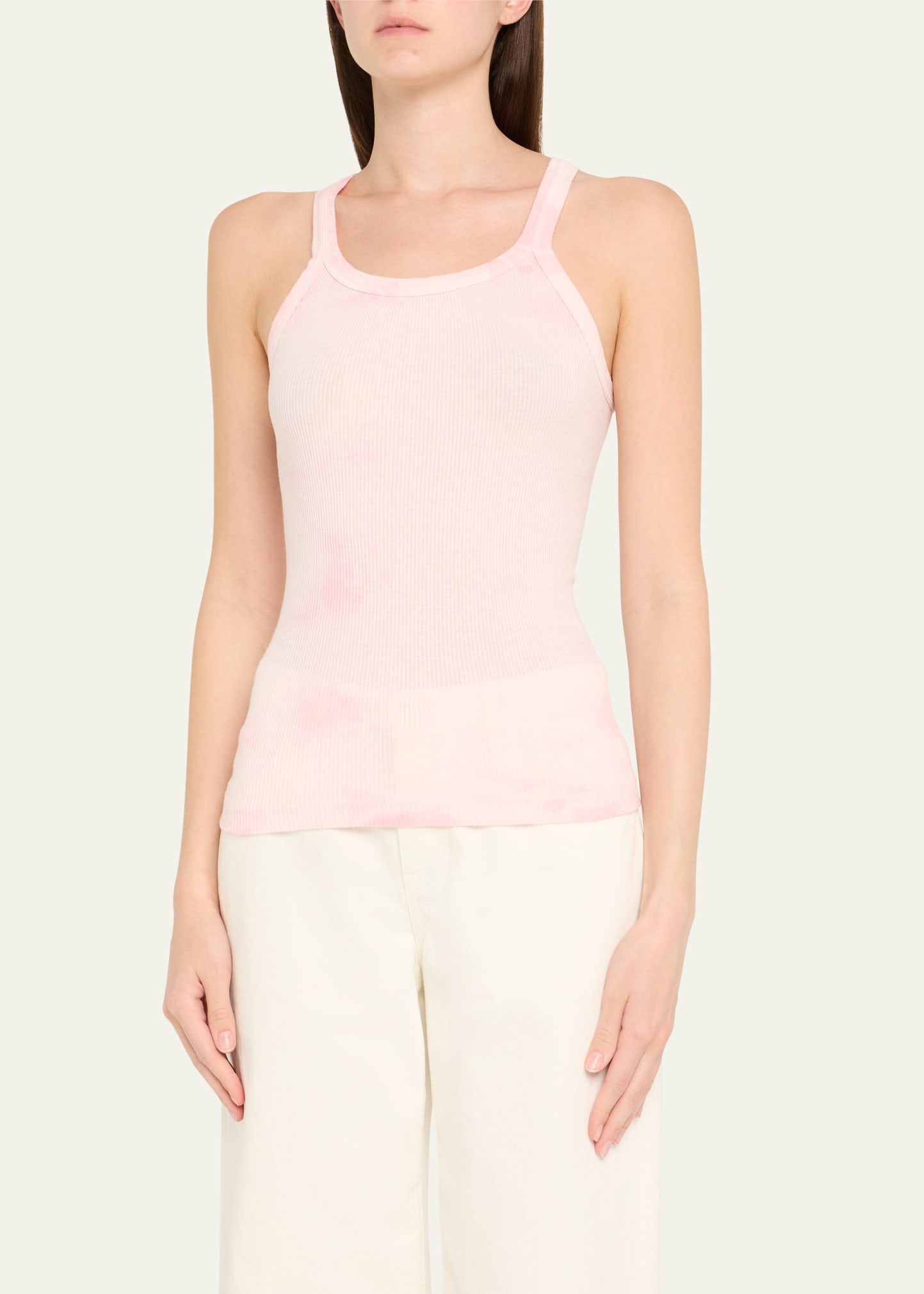 Ribbed Scoop-Neck Tank Top - 4