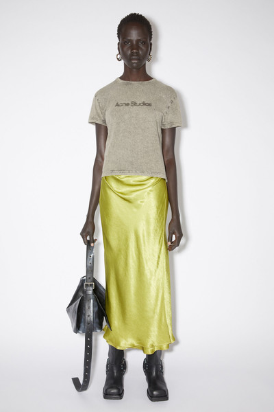 Acne Studios Satin wrap skirt - Light olive outlook