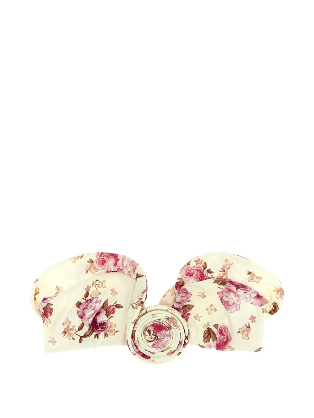 floral-print bikini top - 1