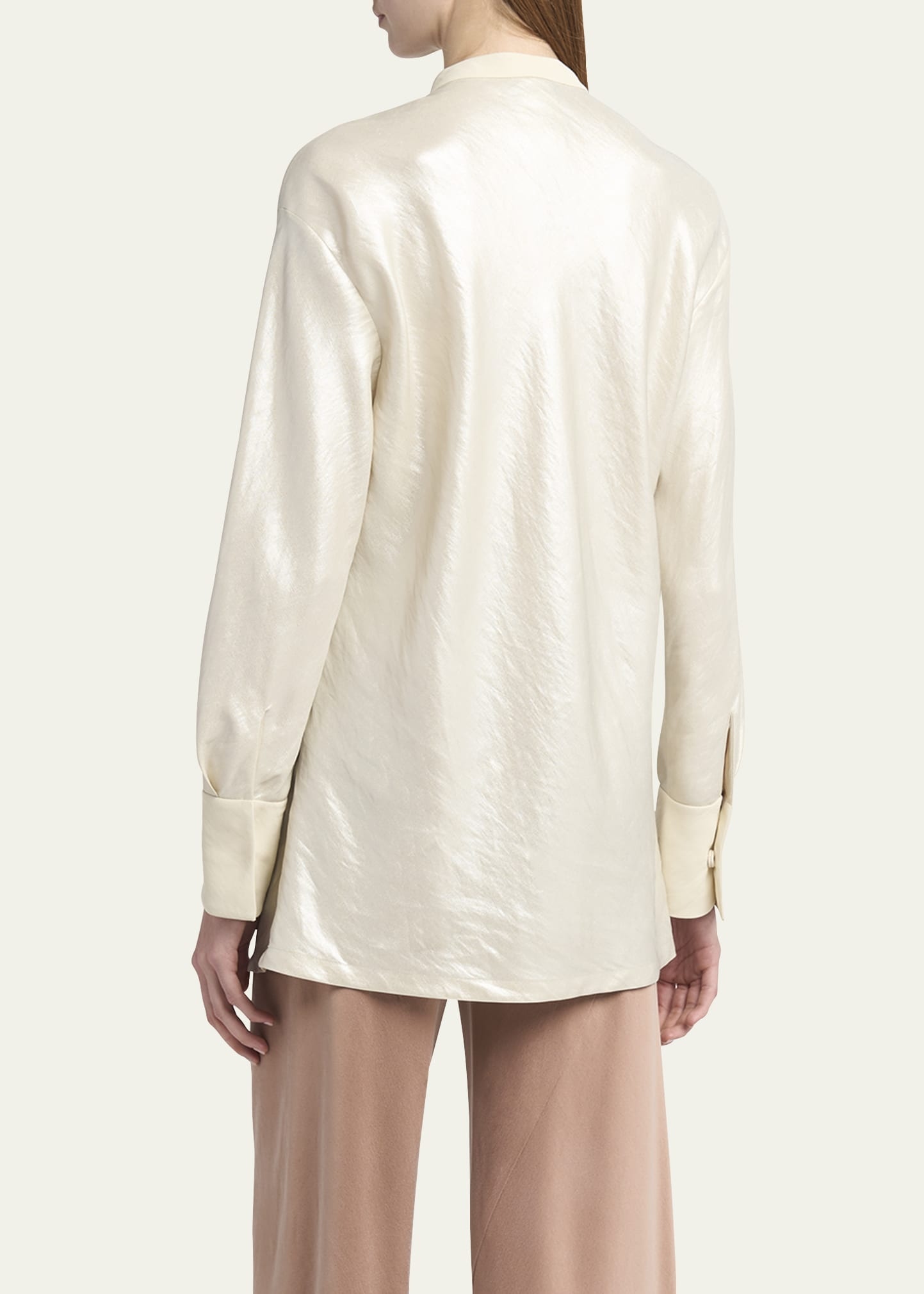 Button Down Viscose-Blend Shirt - 3