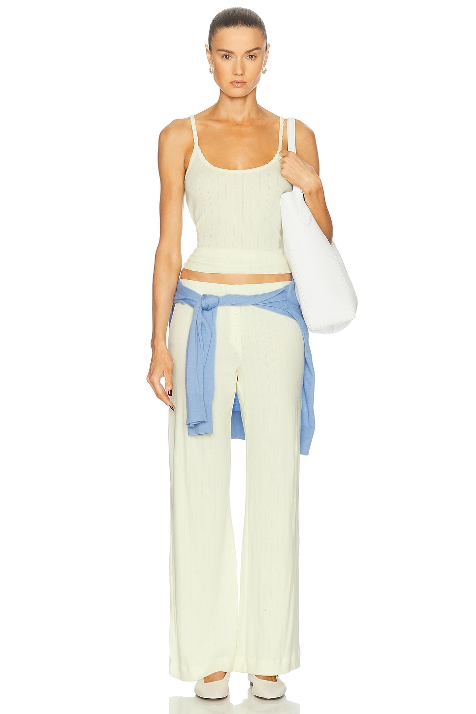 Pointelle Boxer Pant in Chapel - 5