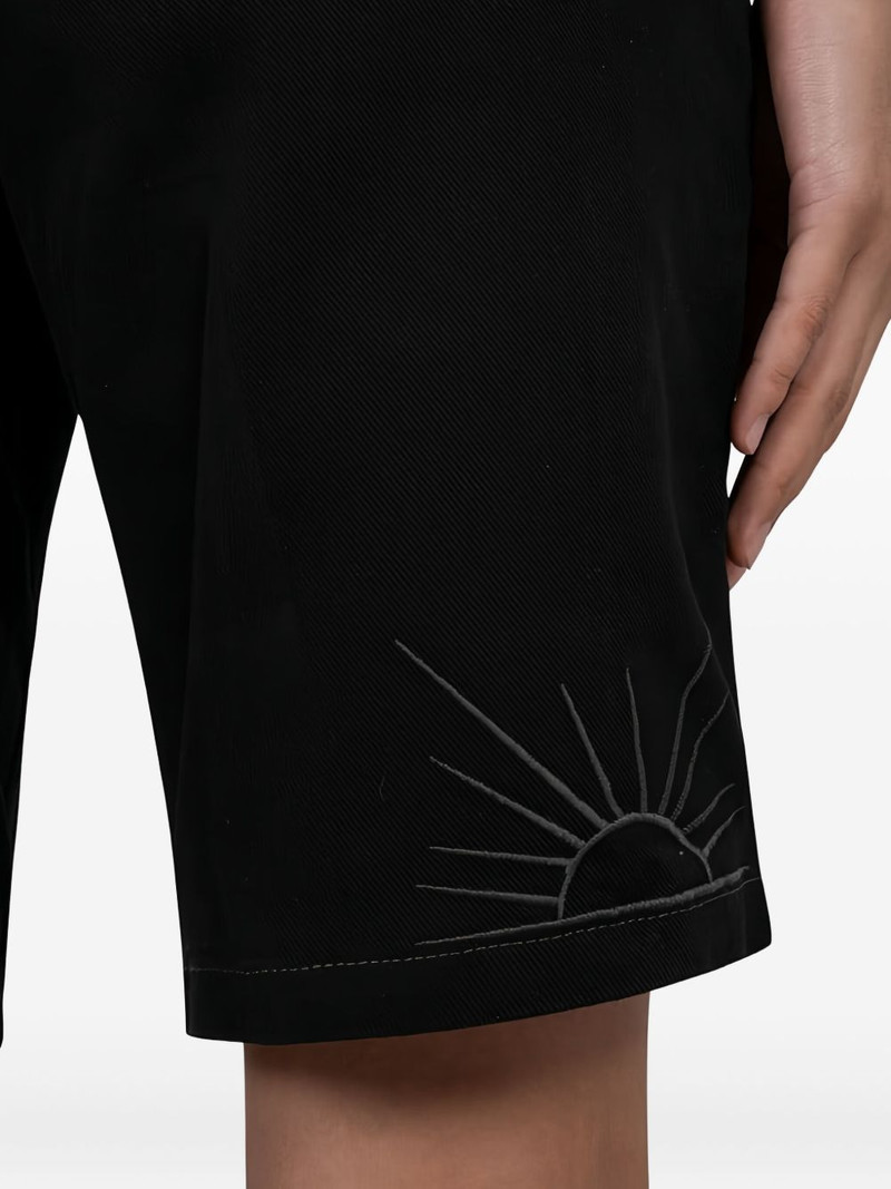 embroidered drawstring shorts 4