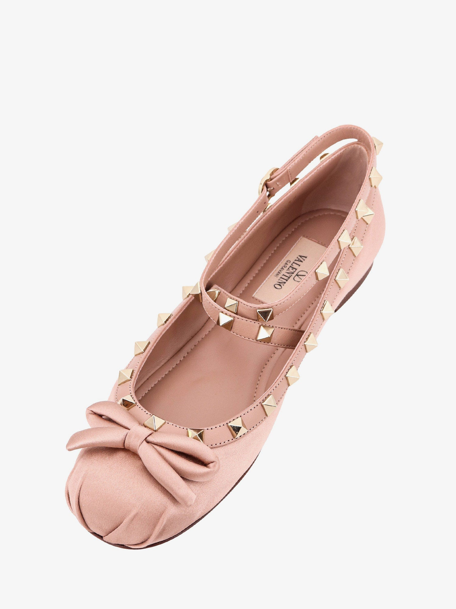 Satin Ballerinas With Iconic Studs - 4