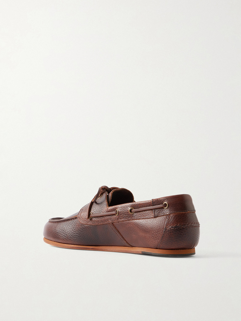 Owen Full-Grain Leather Boat Shoes 4