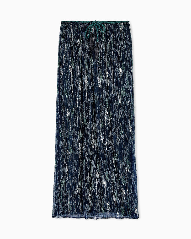 EMBROIDERED TULLE LONG SKIRT 1