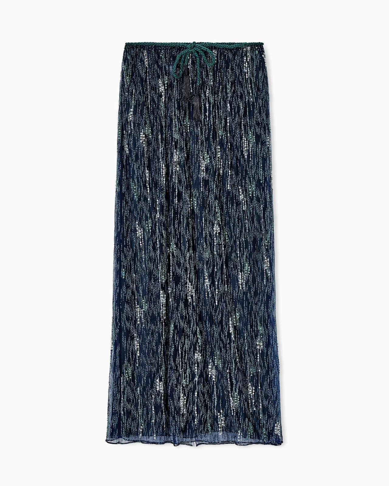 EMBROIDERED TULLE LONG SKIRT - 1