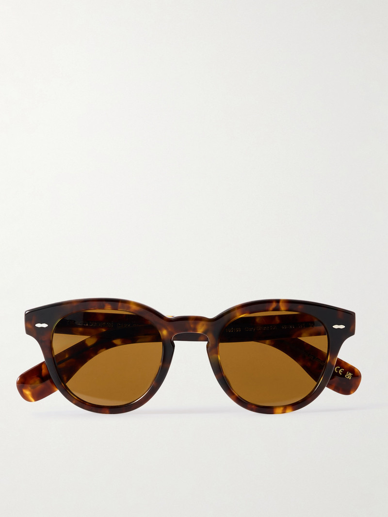 Cary Grant Round-frame Tortoiseshell Acetate Sunglasses 1