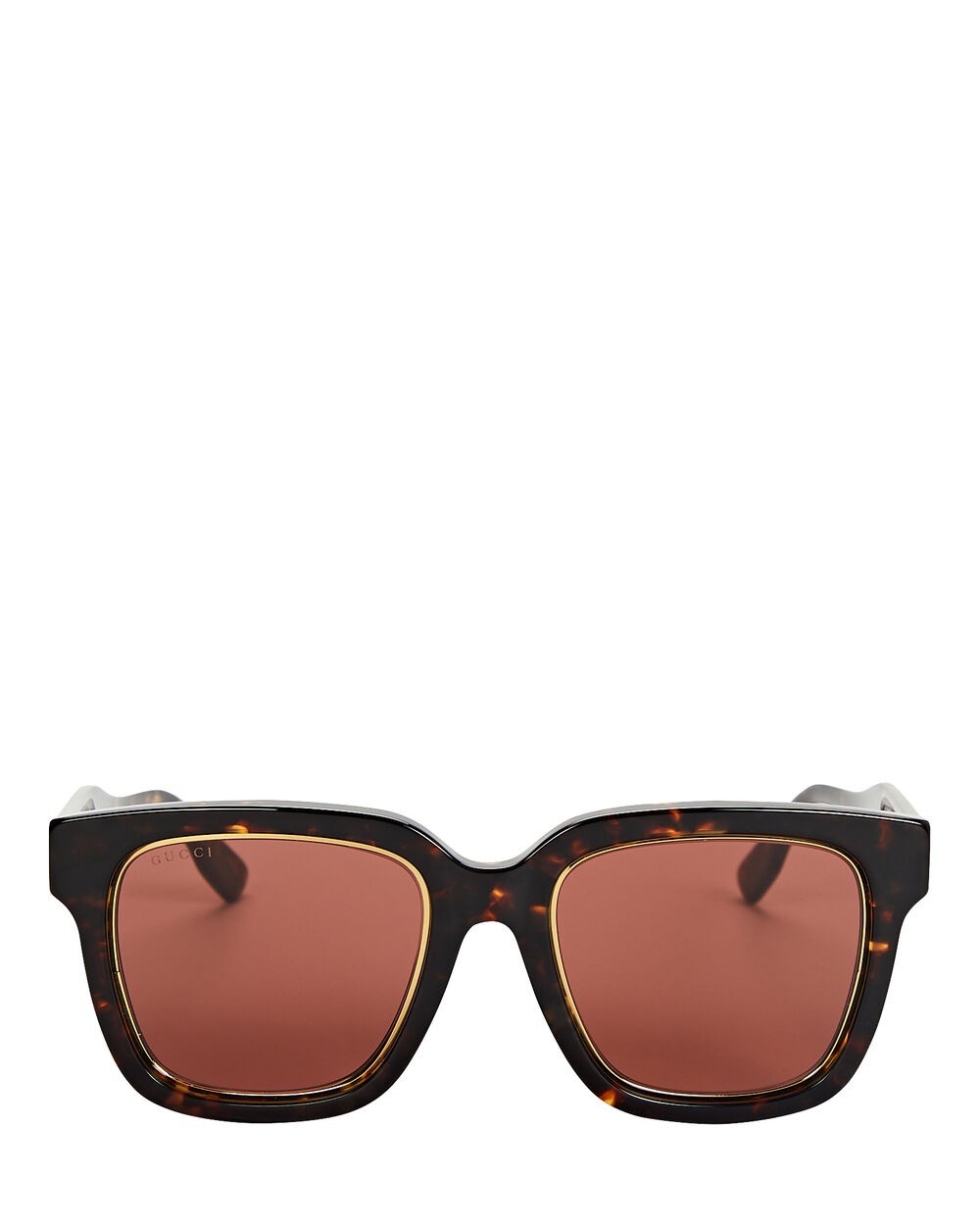 Oversized Square Tortoiseshell Sunglasses - 1