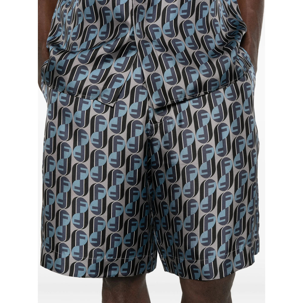 Fendi Blue Shorts - Tailored Shorts Men - 3