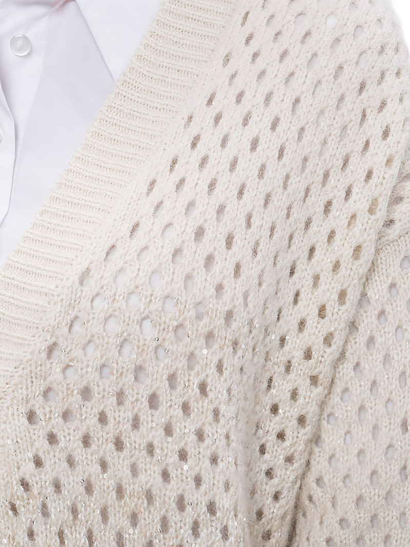 long-sleeve V-neck cardigan 4