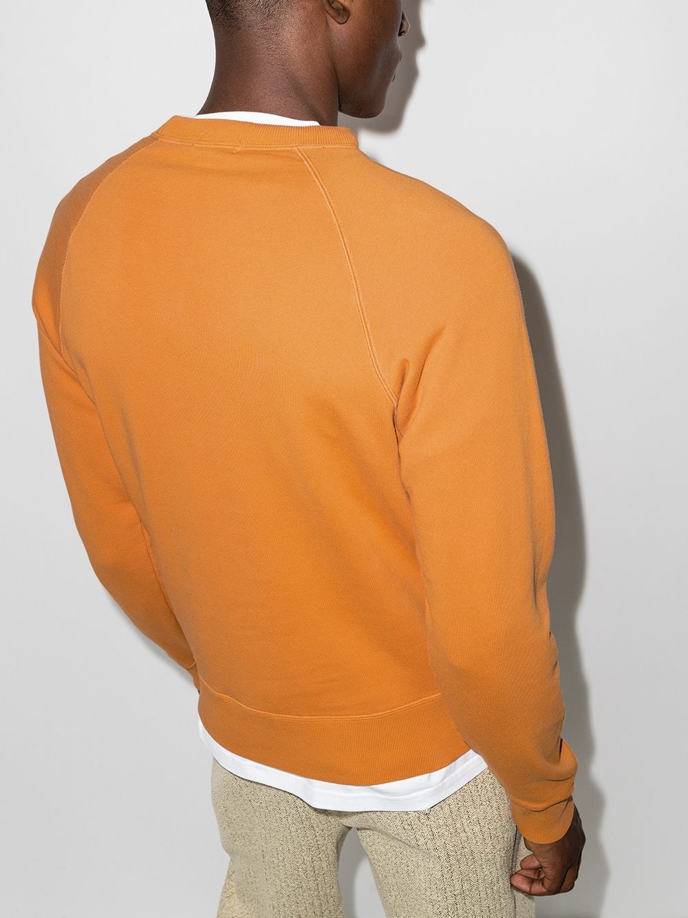 crew-neck cotton sweatshirt - 3