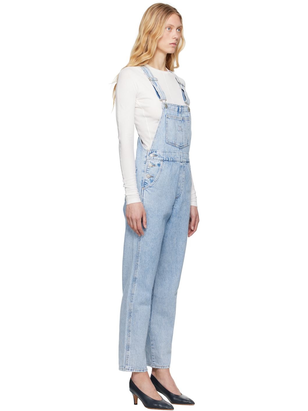 Blue Vintage Overalls - 2