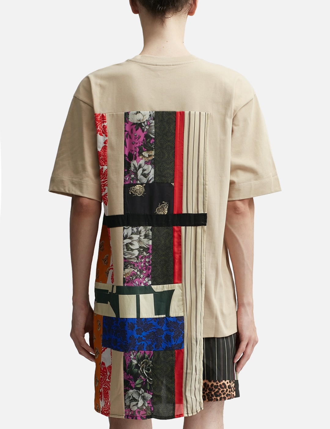 BOXY-FIT T-SHIRT WITH PATCHWORK FLAG - 4