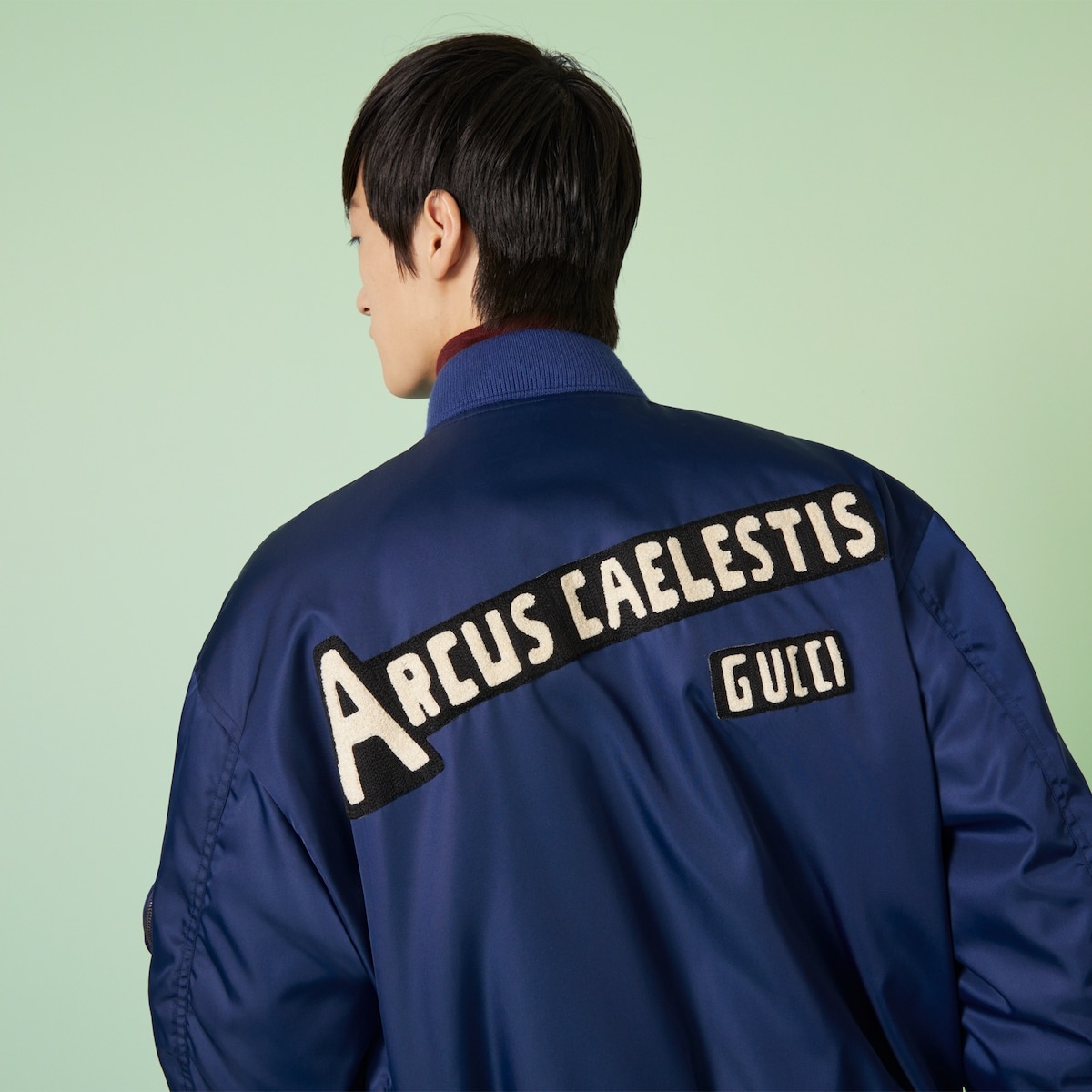 GUCCI Nylon jacket with embroidered patch | REVERSIBLE GUCCI Nylon jacket with embroidered patch | REVERSIBLE