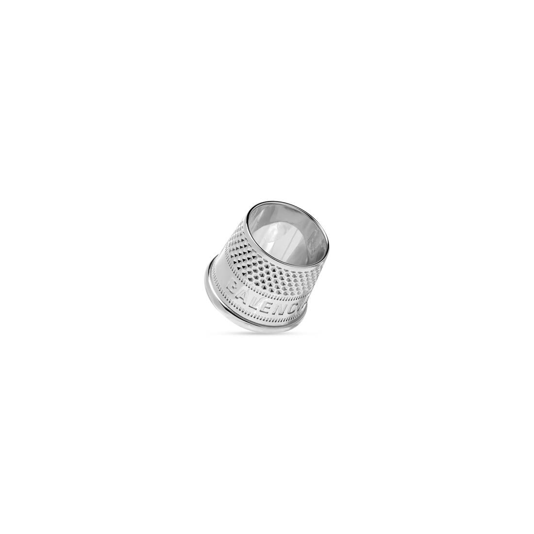 Thimble Ring in Silver - 1