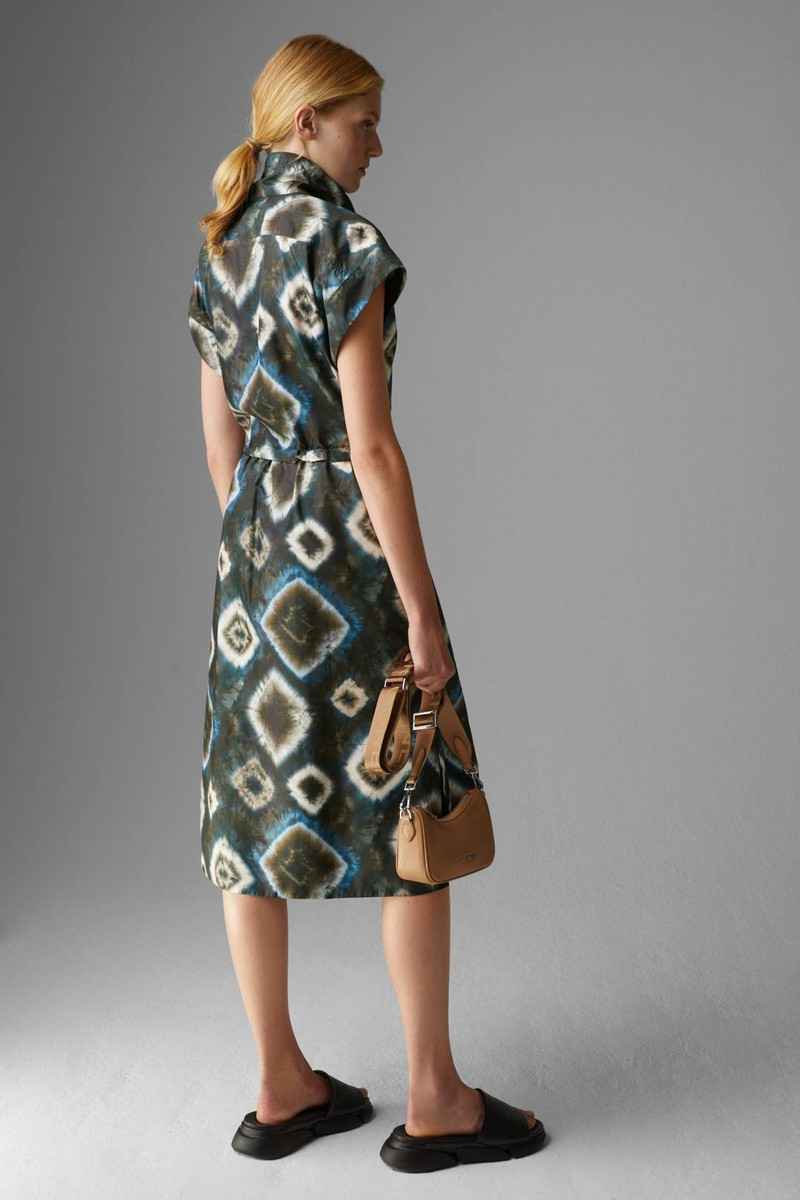 GLORIA MAXI DRESS IN BROWN/BLUE 3