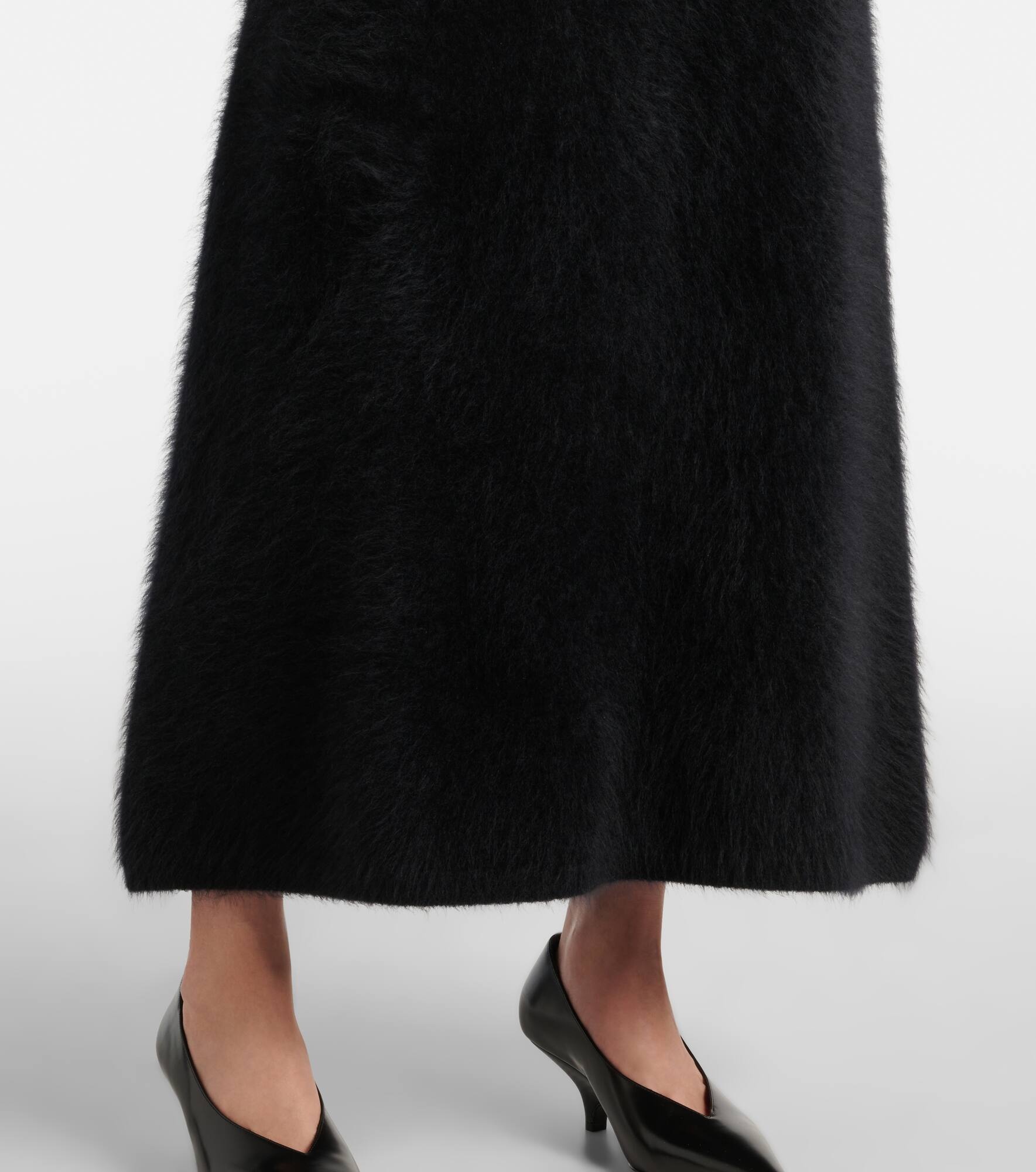 Asta cashmere midi skirt - 5