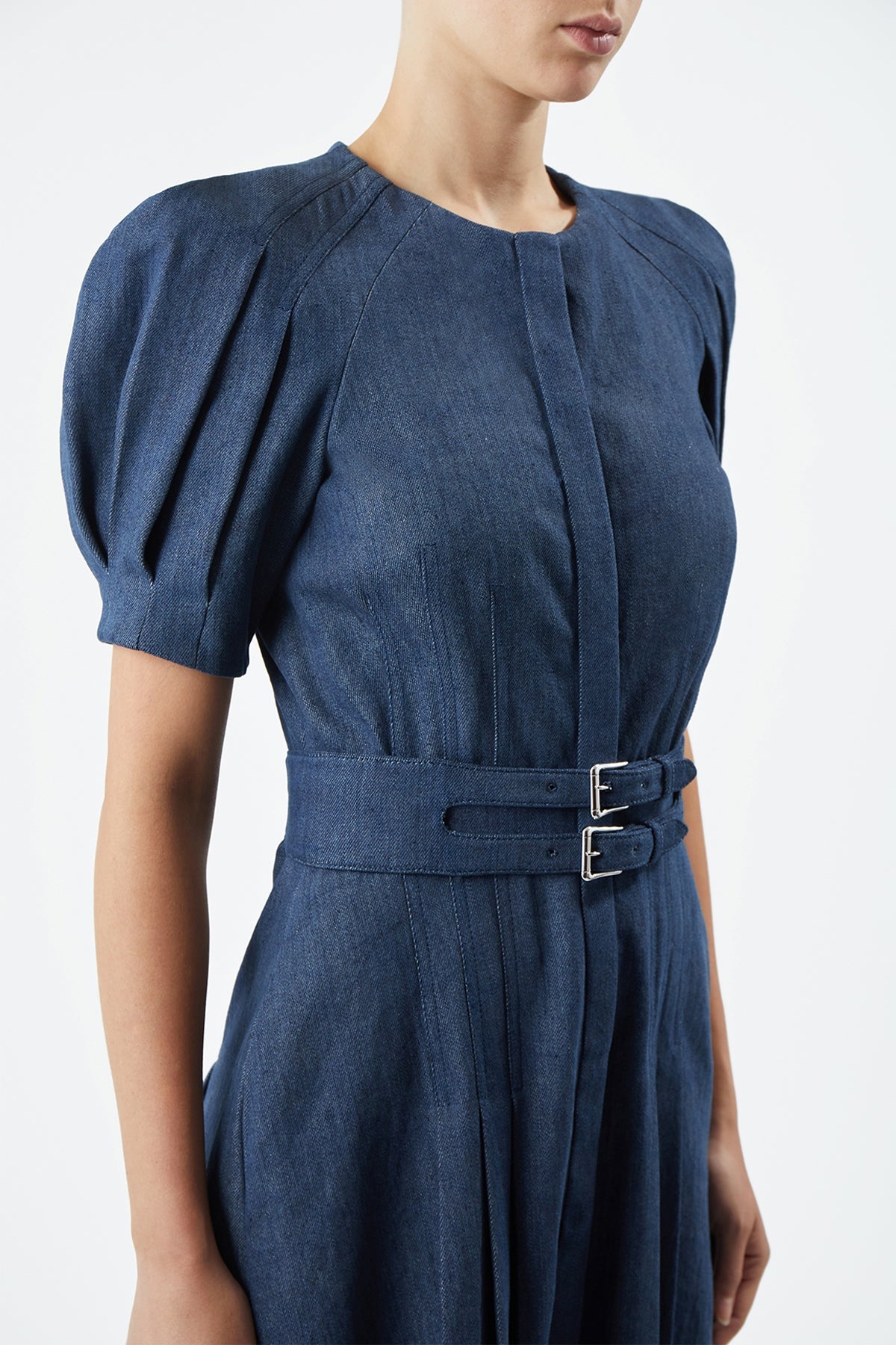 Patricia Dress in Organic Denim - 5