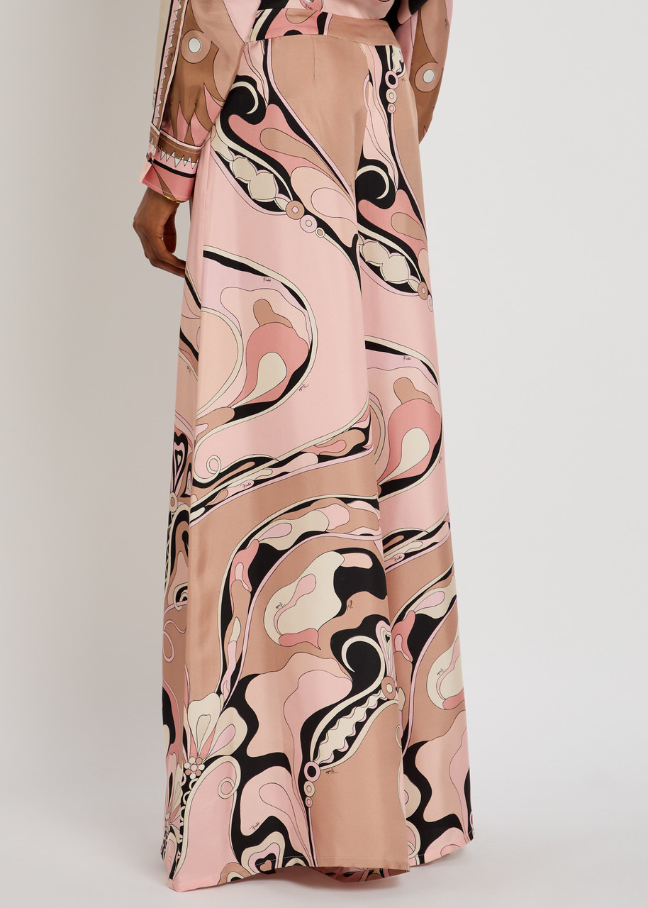 Pucci Orchidee Printed Silk-twill Trousers - 3