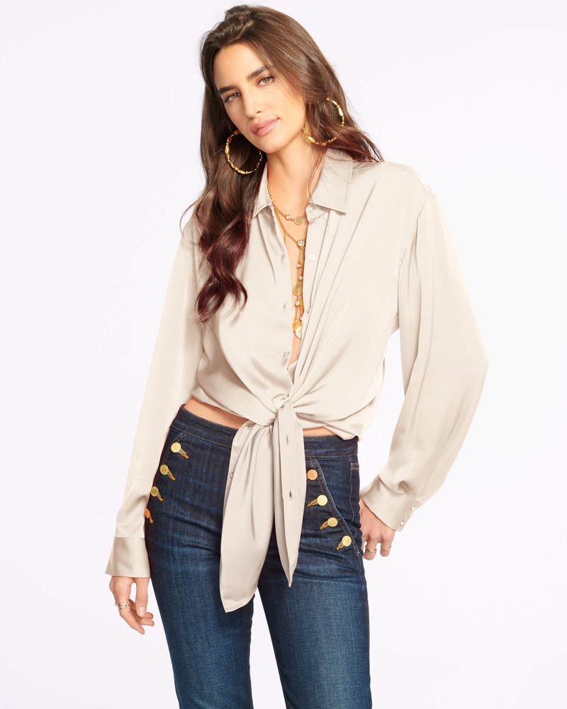 RAMY BROOK Kolby Oversized Button Down Blouse outlook