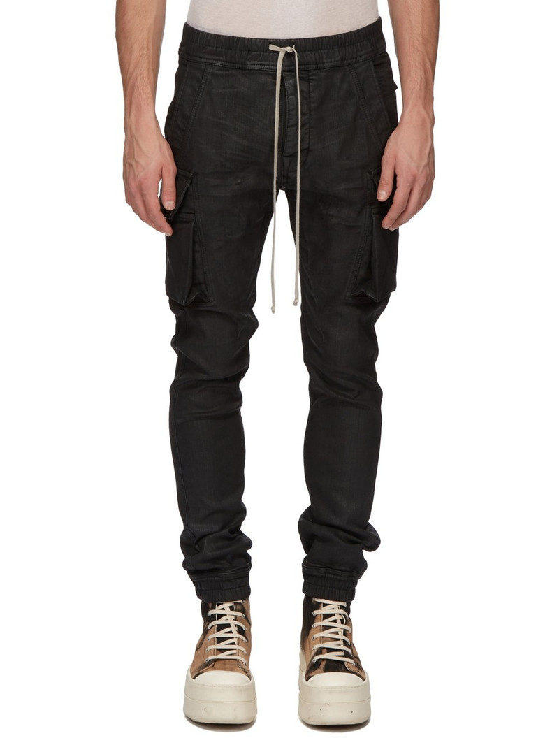 MASTODON CUT IN BLACK WAX STRETCH DENIM 1