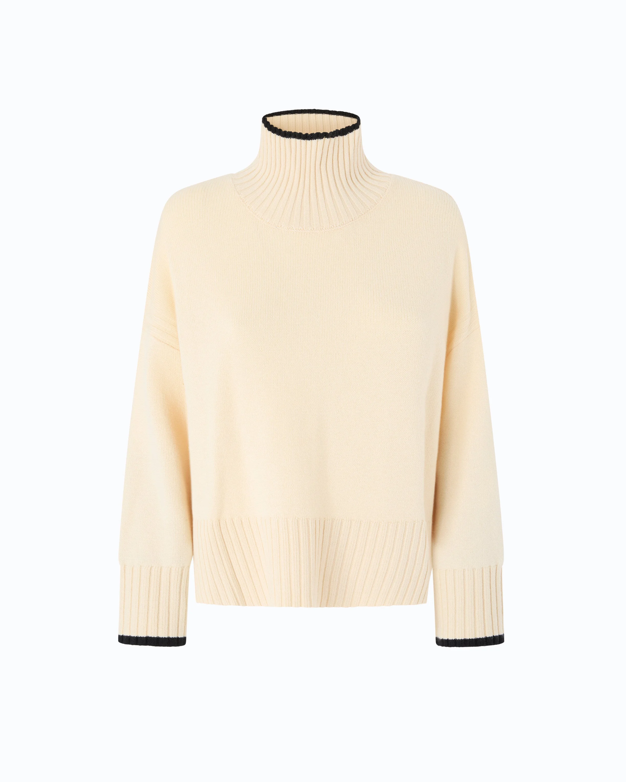 WOOL AND CASHMERE TURTLENECK SWEATER - 1