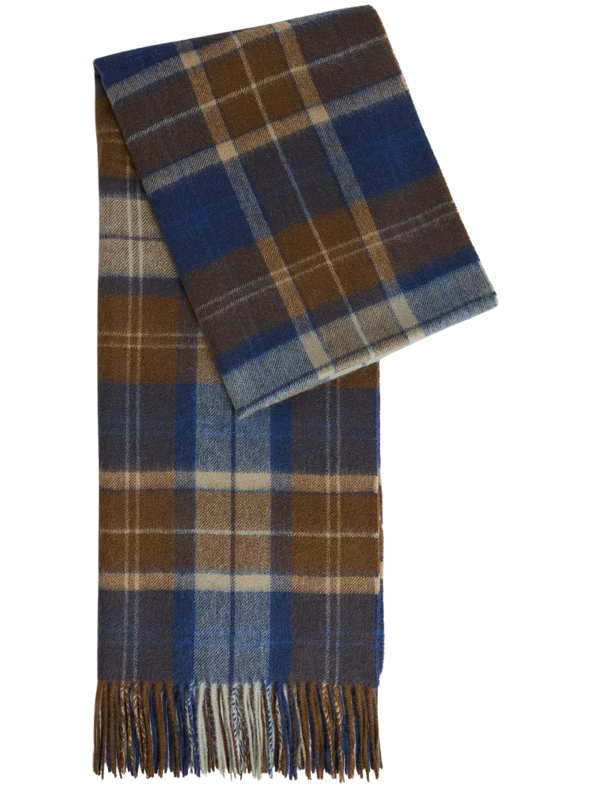 Brack Patchwork Tartan Wool Scarf - 1