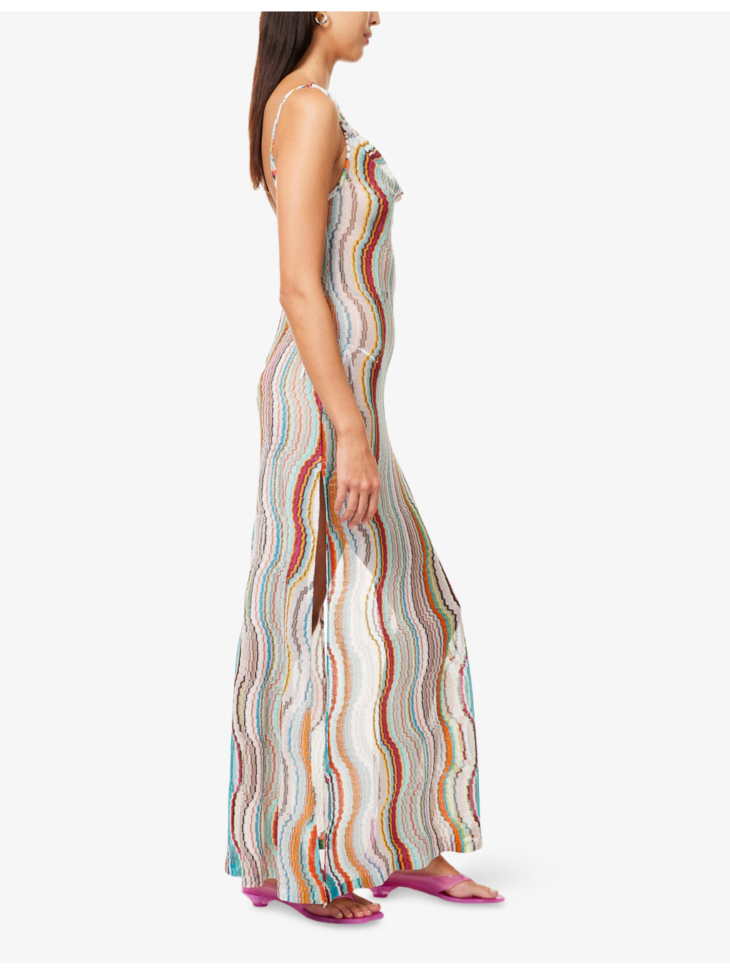 Miss Wave Lurex Knitted Maxi Dress - 3