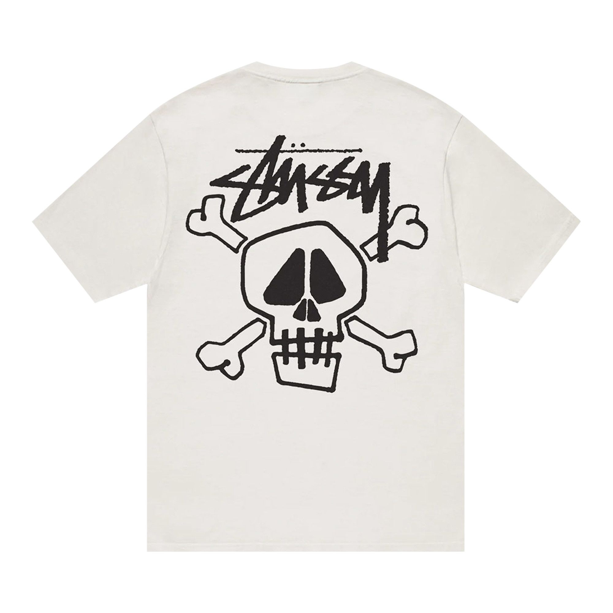 Stussy Skull and Bones Pigment Dyed Tee 'Natural' - 2