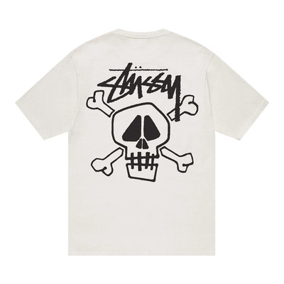 Stüssy Stussy Skull and Bones Pigment Dyed Tee 'Natural' outlook