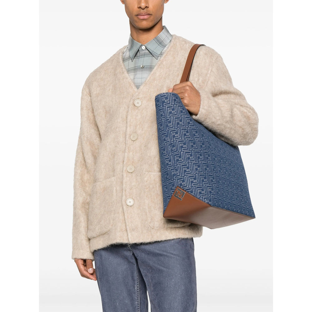 Fendi Blue Tote Bags Men - 3