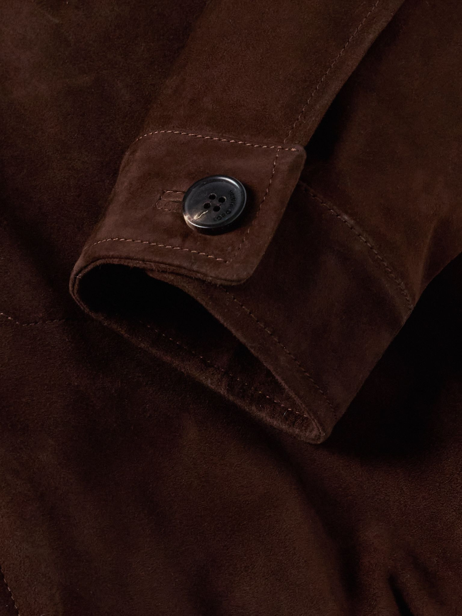 Kane Rain System® Suede Bomber Jacket Dark brown - 5