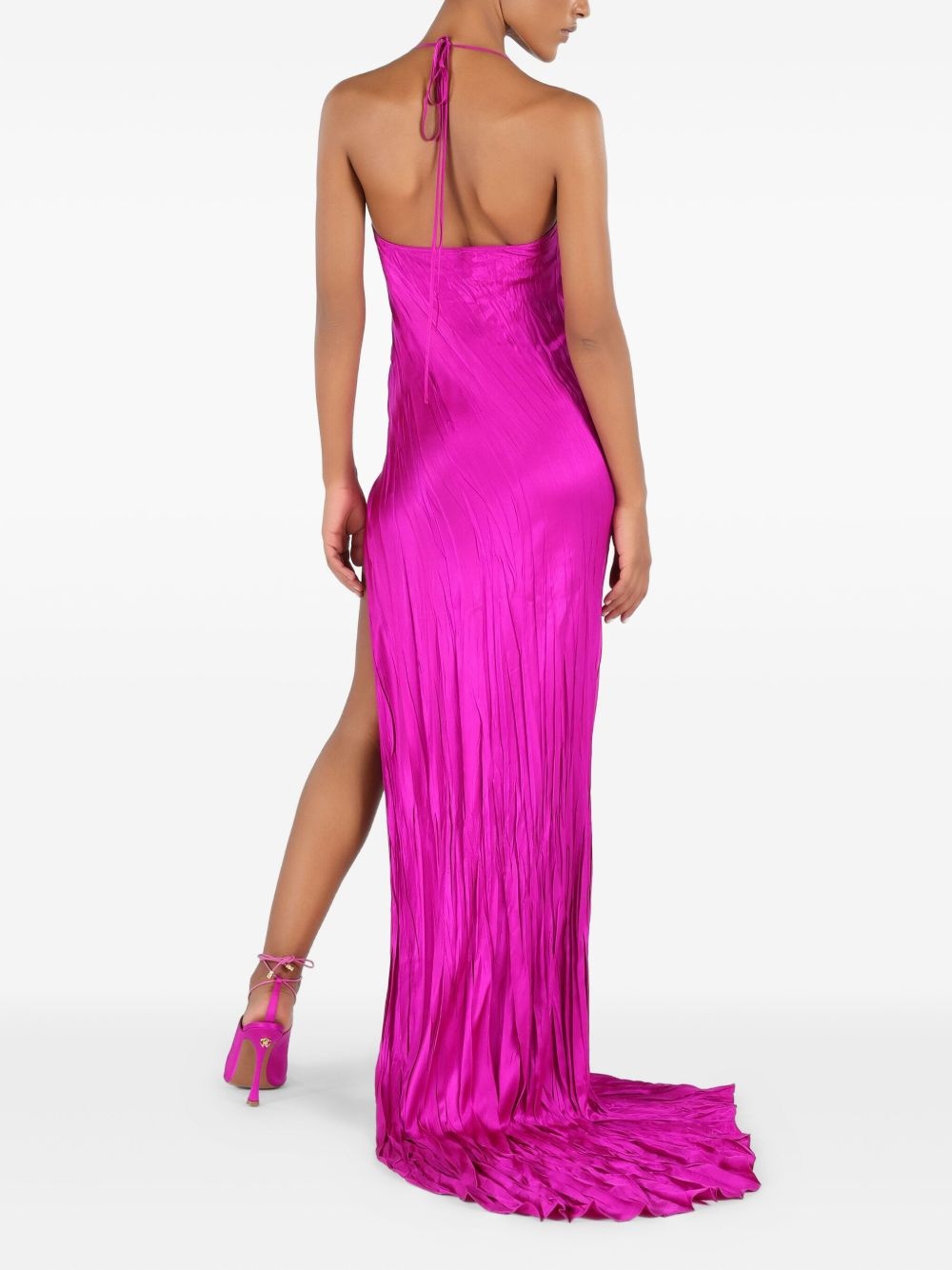v-neck dress - 4