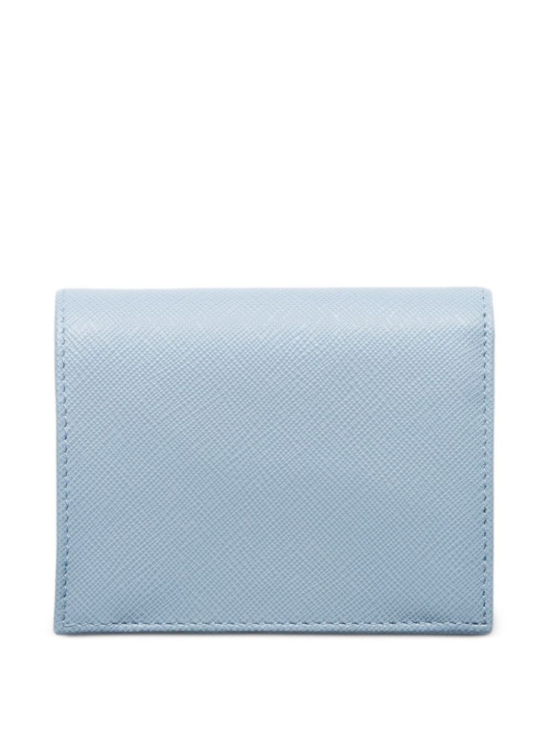 Prada small triangle-logo leather wallet outlook