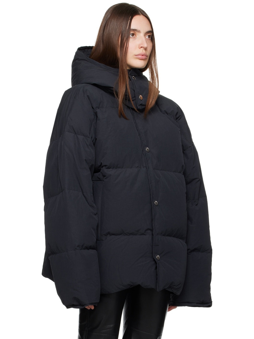 Nanushka Black Jolyn Down Jacket ssense REVERSIBLE