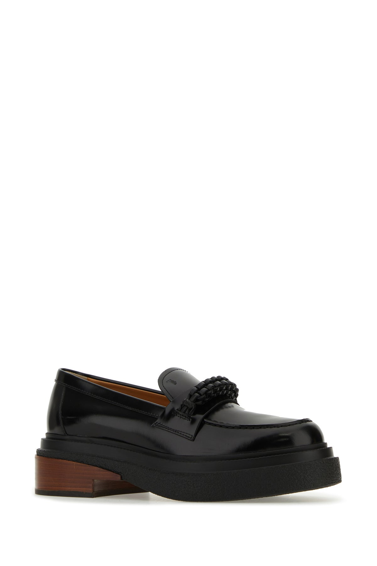 Black leather loafers - 2